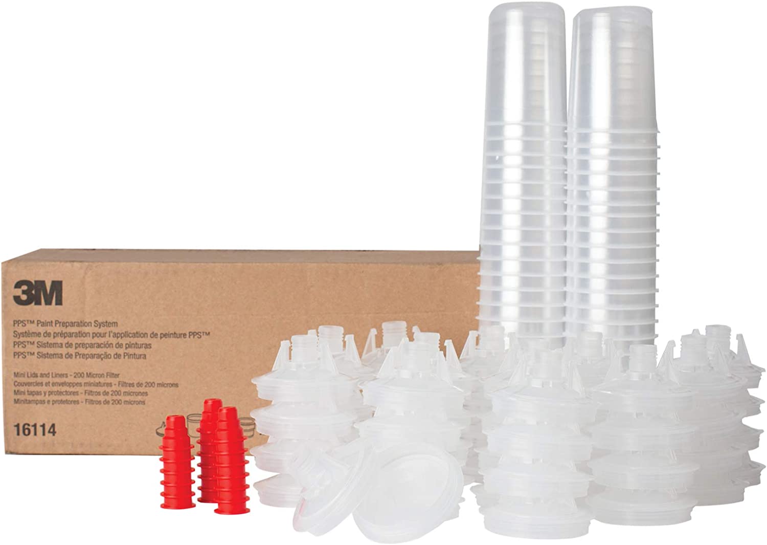 DealerShop - PPS Lid & Liner Kit Mini 6fl oz - 16114 - Paint Mixing Cups -  Automotive Disposable Paint Cups - DealerShop USA