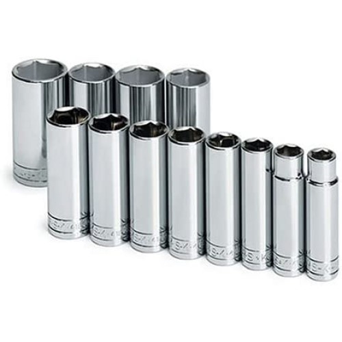 thumbnail image 2 of SK 41812 1/2\" Drive 6 Point Deep Chrome Socket, 3/8 2 of 12