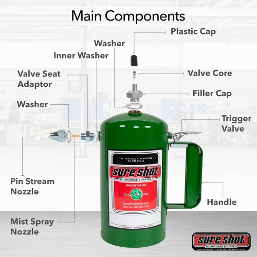 thumbnail image 2 of Sure Shot 32 Oz Steel Sprayer - Powder Coated With Adjustable Nozzle 2 of 12