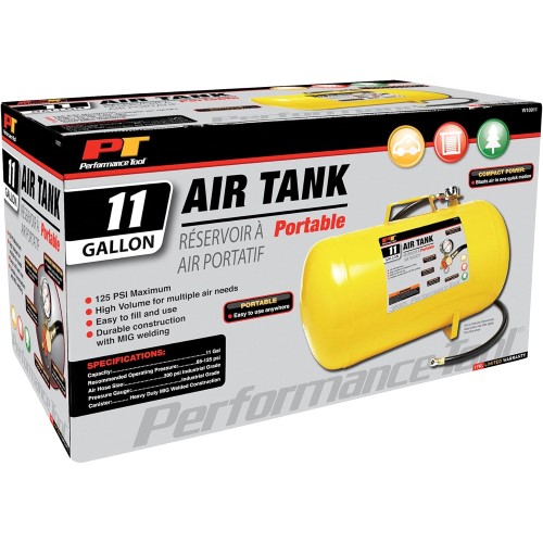 PERFORMANCE TOOL W10011 Wilmar 11 Gallon Air Tank 11-Gallon Portable Air  Tank