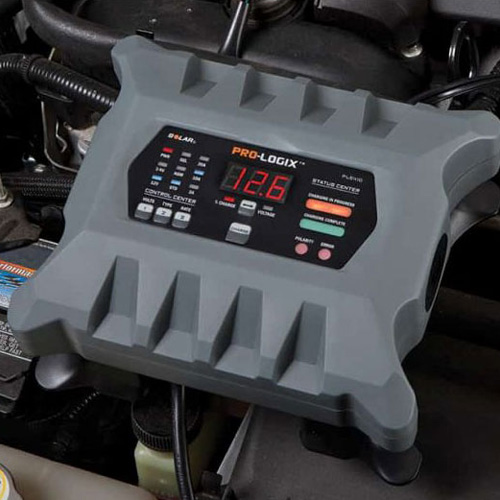 HTRC 10-Amp 12V/24V Smart Battery Charger - Fully Automatic For AGM, Gel, Lead Acid - Portable
