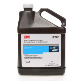 3M 05955 Super Duty Rubbing Compound, Brown, Liquid, 1 Gallon