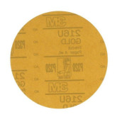 3M Hookit 00975 Gold Sanding Discs 216U, 6 in, 320 Grit, 100 Discs