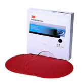 3M 01262 Hookit Red 6" Abrasive Sanding Discs, 40 Grit, 25 Discs
