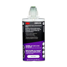 3M 08524 OEM Match Epoxy Seam Sealer, White, 200 mL Cartridge