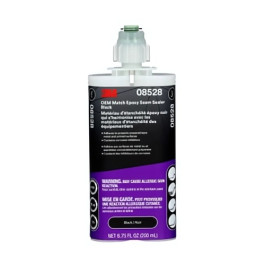 3M 08528 OEM Match Epoxy Seam Sealer, Black, 200 mL Cartridge