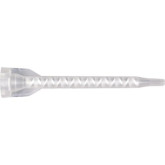 SEM 70020 Turbo Static Mixer, 3-3/4 in L, 1.7 oz Nozzle, Pack of 6, Plastic, Clear