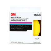 3M 05776 45 deg Disc Pad, 6 in Dia, 5/16 in - 24 TPI Arbor, Hook and Loop Attachment