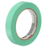 3M 06526 Precision Masking Tape, 19 mm x 55 m roll (3/4 in x 60 yd), 5.5 mils (0.14 mm) THK, Green