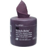 3M Scotch-Brite 07521 MX-SR Series Multi-Flex Abrasive Sheet Roll, 8 in W x 20 ft L, 60 sheets