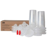 3M 16024 PPS Lid and Liner Kit, Large (28 fl oz), 200 Micron Filter, 25 Lids and Liners per kit
