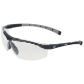 Encon 10V81294 Veratti V8 Safety Glasses Black-Gray Frame, Clear Lens, Scratch Coat