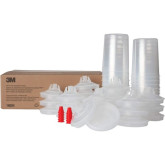 3M 16024 PPS Lid and Liner Kit, Large (28 fl oz), 200 Micron Filter, 25 Lids and Liners per kit