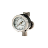 DevilBiss HAV-501 High Output Paint Spray Gun Mounted Air Adjusting Valve with Gauge, 1/4 in MNPT Inlet x 1/4 in FNPT Outlet