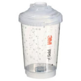 3M 26262 PPS Series 2.0 Vented Spray Cups Kit, Midi (13.5 fl oz, 400 ml), 200 Micron Filter