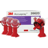 3M 26620 Accuspray Paint Spray Gun Nozzle Refills for PPS 2.0, 2 mm, Red, use with PPS 2.0 Spray Gun System, 4 Pack