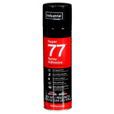 3M Super 77 21210 Multi-Purpose Spray Adhesive, 24 fl-oz Aerosol Can, Liquid, Clear, 30 min Curing, Net wt. 16.75 oz