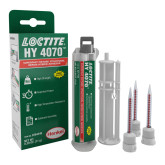 Loctite HY 4070 Universal Repair Hybrid Adhesive - Clear, 11 gm, Syringe, 24 hrs Cure Time (2264448)