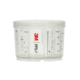 3M PPS 26115 Series 2.0 Mini Hard Cup, 200 mL, use with Quarter-Turn 2.0 Lid Locking System, 2 cups per carton