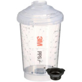 3M 26262 PPS Series 2.0 Vented Spray Cups Kit, Midi (13.5 fl oz, 400 ml), 200 Micron Filter
