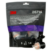 3M 26714 Atomizing Head Refill Kit, 1.4 mm Size, Orange, for use Performance Spray Gun PPS 2.0 Paint Cups, 5 Pack