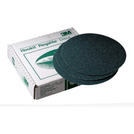 3M 00525 Green Corps Hookit Regalite Disc, 8 inch, 36E Grade, Box of 25