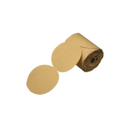 3M 1420 Stikit Gold Paper Disc Roll 216U, 5", P320, No Hole, 175 Discs per Roll