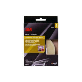 3M 3612 Stripe Off Wheel Adhesive Eraser, 4" x 5/8", 3/8-16 Mandrel, Max 4000 rpm