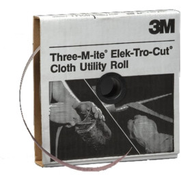 3M 5022 Utility Cloth Roll 211K, 320 Grit, 1-1/2" x 50 yd, J Weight Cloth