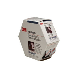 3M 6481 Hook and Loop Mini-Pack Roll, Black, 1" x 5 Yd, PSA Rubber Adhesive