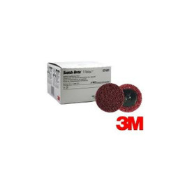 3M 07481 Scotch-Brite Roloc Surface Conditioning Disc, 2 inch, Medium, TR, for Roloc disc pad, 25 per carton