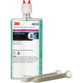 3M 08243 Automix SMC/Fiberglass Repair Adhesive, Black, 200 mL Cartridge