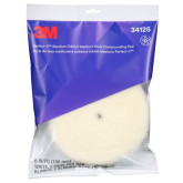 3M 34125 Perfect-It Random Orbital Wool Compounding Pads, Medium, White, 6 in (150 mm), 2 Pads