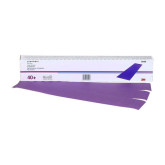 3M Cubitron II 34490 737U Series Dust Free File Sheets, 95 mm W x 177 mm L, 40+ Grit, Coarse Grade, Purple, Dry, 25 Sheets