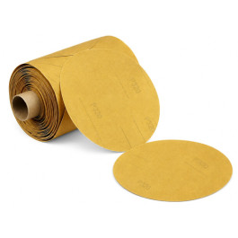 3M 01420 Stikit Gold Paper Disc Roll 216U, 5", P320, No Hole, 175 Discs per