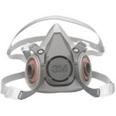 3M 07025 6000 Series Half-Mask Respirator, Medium, NIOSH Approved