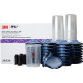 3M PPS 26325 Large Spray Gun Cup, Lids and Liners Kit, 28 fl oz., 125 Micron Filter