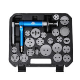 CTA Manufacturing 4302 Air-Powered Brake Caliper Wind Back Tool Kit, Includes 22 Adapters for Dual-Directional Pistons