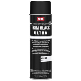 SEM 49143 Trim Black Ultra Trim Paint, Jet Black Satin, 14.5 oz aerosol