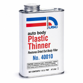 USC 40010 Plastic Thinner Honey 16 fl oz, Polyester Filler Restorer for Aut