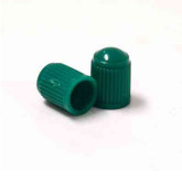 Xtra Seal 17-492G-1 Dark Green Plastic Valve Caps with Red Silicone Seal, 100 per Box