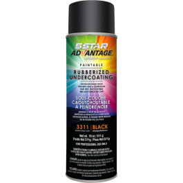 5 Star Xtreme 3311 Paintable Rubberized Undercoating, Black Fast-Drying Aut