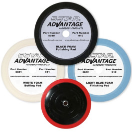 5 Star Xtreme 5088 4-Piece Foam Waffle Compounding and Polishing Pad Kit, 8