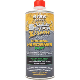 5 Star Xtreme 5186-4 Original Fast Urethane Hardener, 4.4 VOC, 1 Quart, for