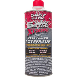 5 Star Xtreme 5457-4 MAXX Fill Activator, 4.4 VOC, 1 Quart