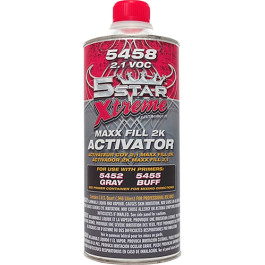 5 Star Xtreme 5458-4 MAXX Fill 2K Urethane Primer Activator, 2.1 VOC, 1 Qua