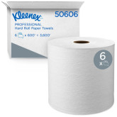 Kleenex 50606 Hard Roll Paper Towels, 600 ft., 6 Pack