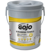 GOJO Hand and Surface Scrubbing Towels, Fresh Citrus Scent, 72 Count Heavy Duty Scrubbing Towels Canister (Pack of 6) - 6396-06