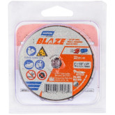 Norton Blaze 71058 Cut-Off Wheels, 3 in Dia, 1/32 in THK Wheel, 3/8 in Center Hole, 25465 rpm, 5-Pack
