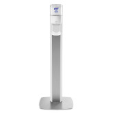 Purell Messenger ES6 Silver Panel Floor Stand With Touch-Free Dispenser for Purell Hand Sanitizer (7306-DS-SLV)